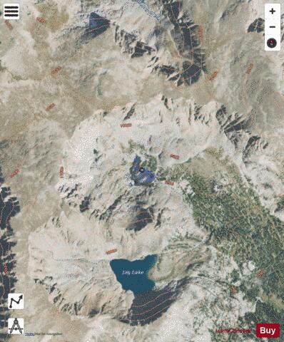 Chalice Lake depth contour Map - i-Boating App - Satellite