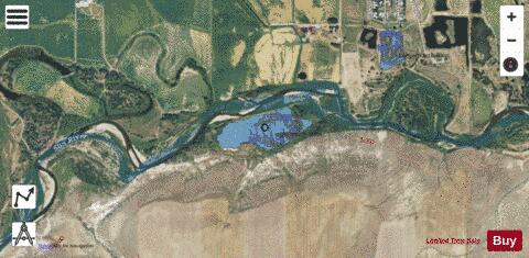 Lewis Pond South depth contour Map - i-Boating App - Satellite
