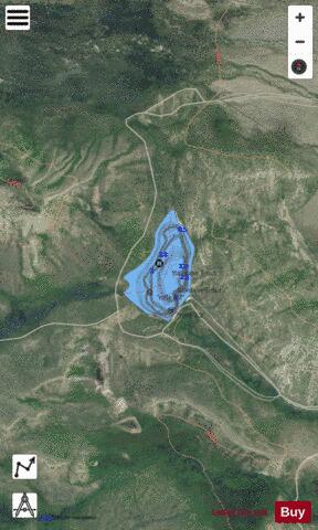 Ostle Reservoir depth contour Map - i-Boating App - Satellite