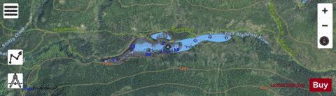 Parker Lake depth contour Map - i-Boating App - Satellite