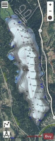 Lake Alva depth contour Map - i-Boating App - Satellite