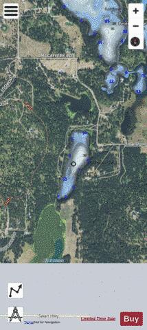 Mccaffery Lake depth contour Map - i-Boating App - Satellite