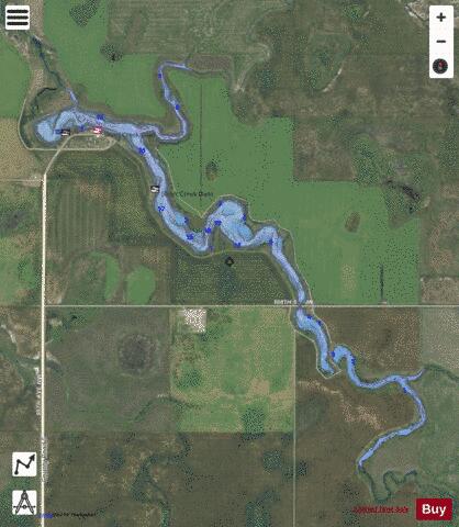 Short Creek Dam depth contour Map - i-Boating App - Satellite