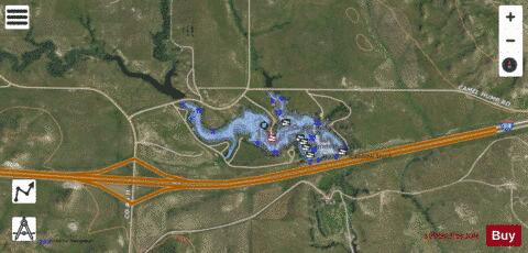 Camels Hump Lake depth contour Map - i-Boating App - Satellite