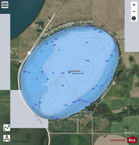 Isabel, Lake depth contour Map - i-Boating App - Satellite