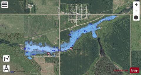 Balta Dam depth contour Map - i-Boating App - Satellite