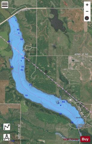 Buffalo Lake (Pierce) depth contour Map - i-Boating App - Satellite