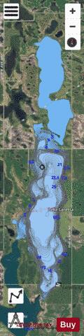 Laretta, Lake depth contour Map - i-Boating App - Satellite