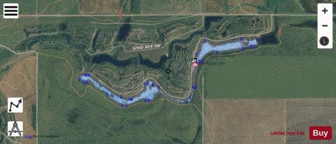 Harmony Lake depth contour Map - i-Boating App - Satellite