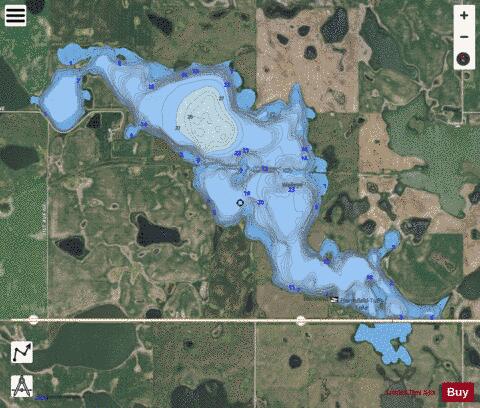 Hurdsfield-Tuffy Lake depth contour Map - i-Boating App - Satellite