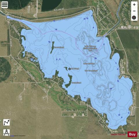 Lake Maloney depth contour Map - i-Boating App - Satellite
