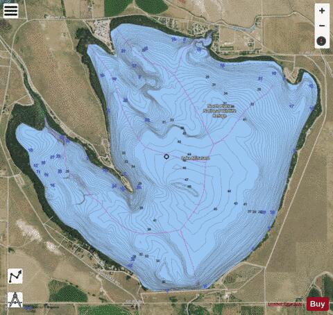 Lake Minatare depth contour Map - i-Boating App - Satellite