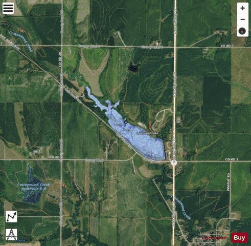 Czechland Lake depth contour Map - i-Boating App - Satellite