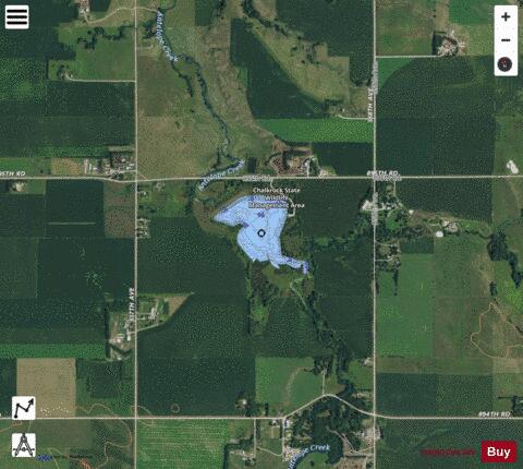 Chalkrock Lake depth contour Map - i-Boating App - Satellite
