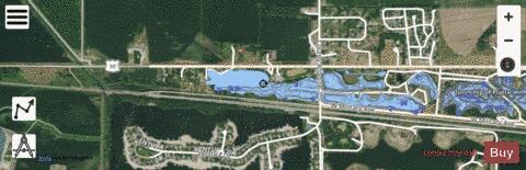 Fremont Lake 7 and 8 depth contour Map - i-Boating App - Satellite