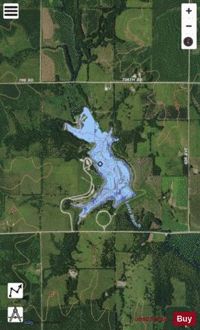 Iron Horse Trail Lake depth contour Map - i-Boating App - Satellite