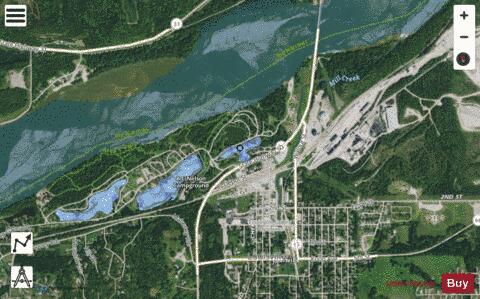 Louisville 1 depth contour Map - i-Boating App - Satellite