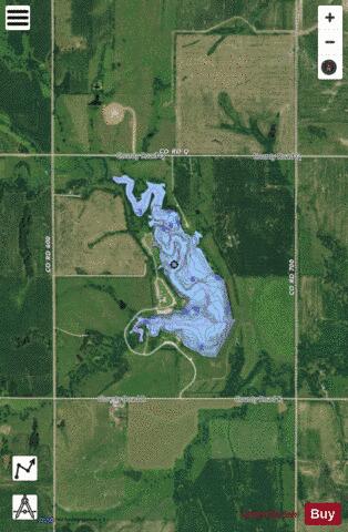 Swan Creek 5A depth contour Map - i-Boating App - Satellite