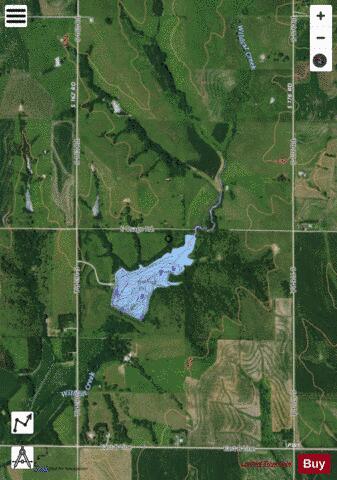 Wolf Wildcat Lake depth contour Map - i-Boating App - Satellite