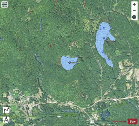 Adder Pond depth contour Map - i-Boating App - Satellite