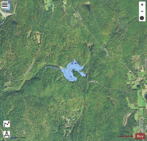 Babbidge Reservoir depth contour Map - i-Boating App - Satellite