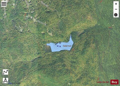 Bagley Pond depth contour Map - i-Boating App - Satellite