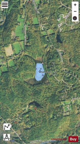 Bailey Pond depth contour Map - i-Boating App - Satellite