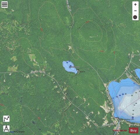 Bear Pond depth contour Map - i-Boating App - Satellite