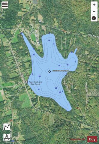 Canaan Street Lake depth contour Map - i-Boating App - Satellite