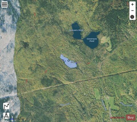 Chapin Pond depth contour Map - i-Boating App - Satellite