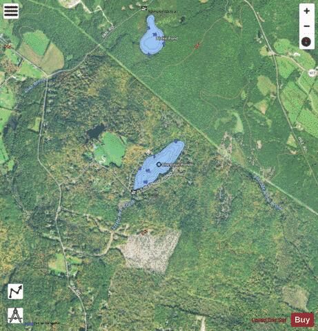 Chestnut Pond depth contour Map - i-Boating App - Satellite
