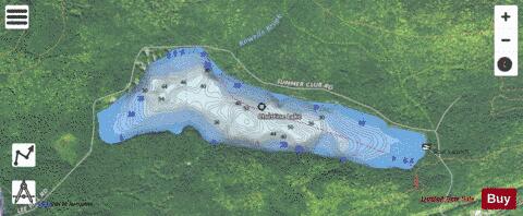 Christine Lake depth contour Map - i-Boating App - Satellite