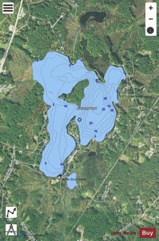 Country Pond depth contour Map - i-Boating App - Satellite
