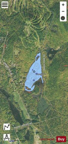 Craney Pond depth contour Map - i-Boating App - Satellite