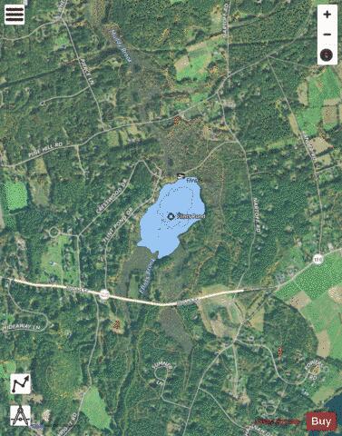 Flints Pond depth contour Map - i-Boating App - Satellite