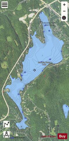 Franklin Pierce Lake depth contour Map - i-Boating App - Satellite