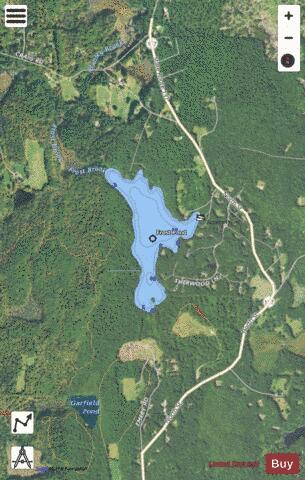 Frost Pond depth contour Map - i-Boating App - Satellite