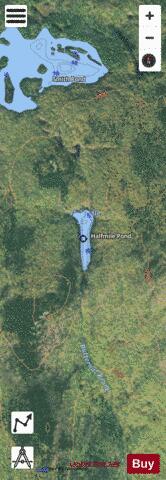 Halfmile Pond depth contour Map - i-Boating App - Satellite