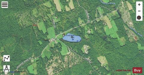 Hunkins Pond depth contour Map - i-Boating App - Satellite