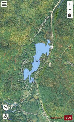 Kilton Pond depth contour Map - i-Boating App - Satellite