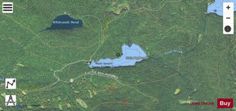Little Bog Pond depth contour Map - i-Boating App - Satellite