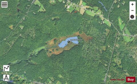 Lynxfield Pond depth contour Map - i-Boating App - Satellite