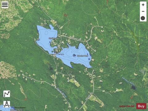Marchs Pond depth contour Map - i-Boating App - Satellite