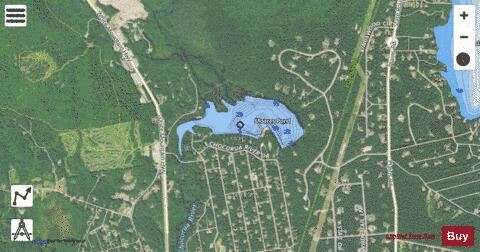 Moores Pond depth contour Map - i-Boating App - Satellite