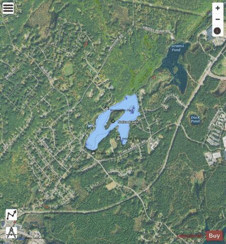 Naticook Lake depth contour Map - i-Boating App - Satellite