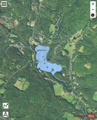 Ogontz Lake depth contour Map - i-Boating App - Satellite