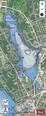 Opechee Bay depth contour Map - i-Boating App - Satellite