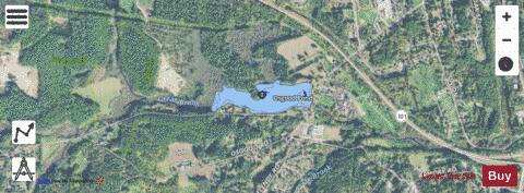 Osgood Pond depth contour Map - i-Boating App - Satellite
