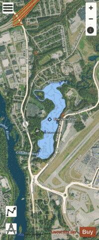 Pine Island Pond depth contour Map - i-Boating App - Satellite