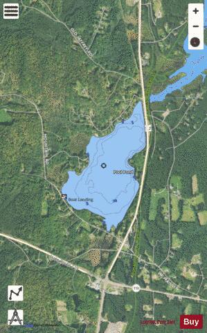 Pool Pond depth contour Map - i-Boating App - Satellite